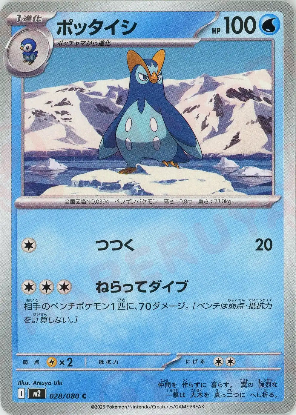ポケモンカード 3枚セット モウカザル ハヤシガメ ポッタイシ　プロモ ポッタイシ(C){水}〈028/080〉[M2] – 晴れる屋2