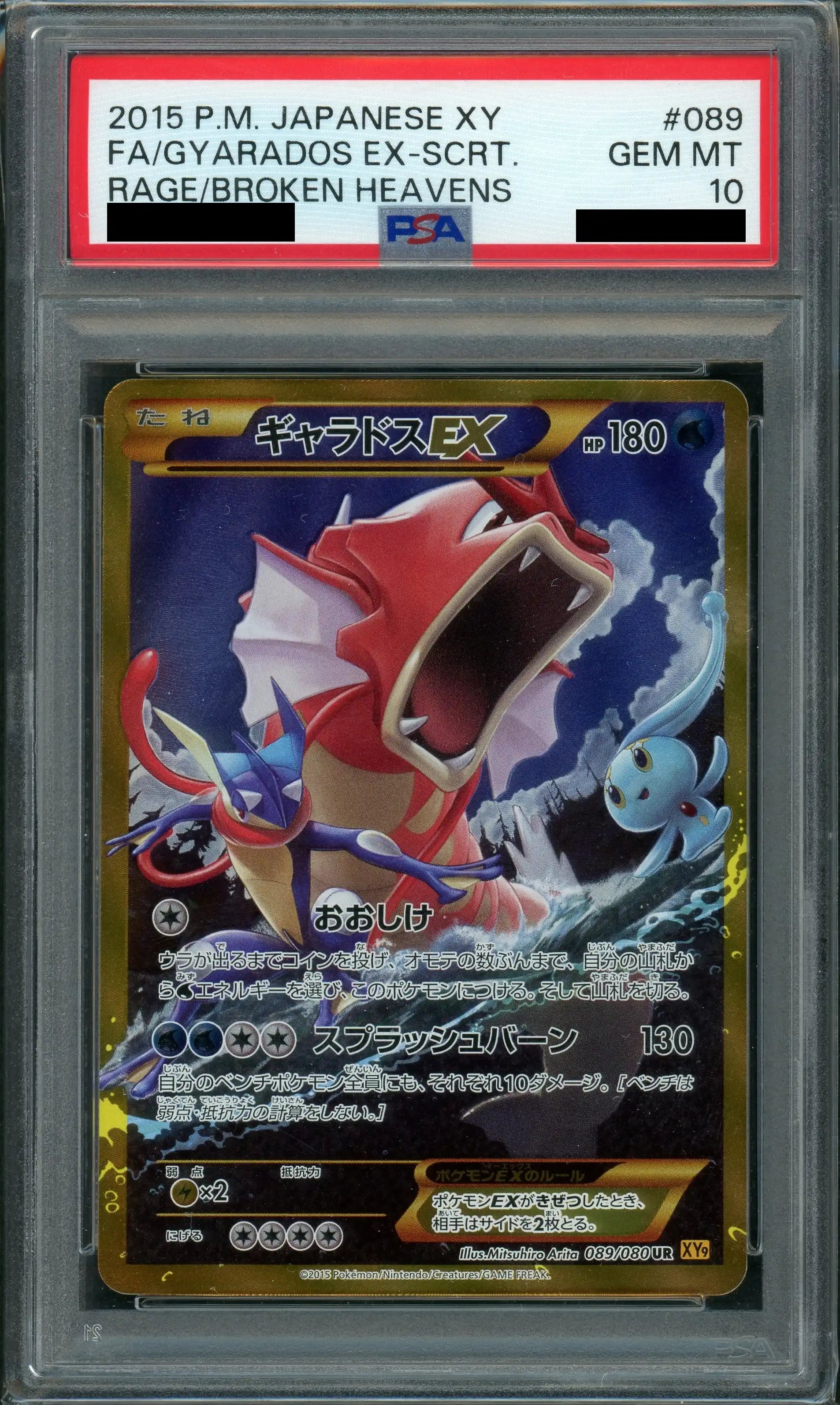 PSA10 MギャラドスEX SR 082/080 XY9 破天の怒り PSA10 M PSA10 MギャラドスEX SR 082/080 XY9 破天の怒り PSA10 M