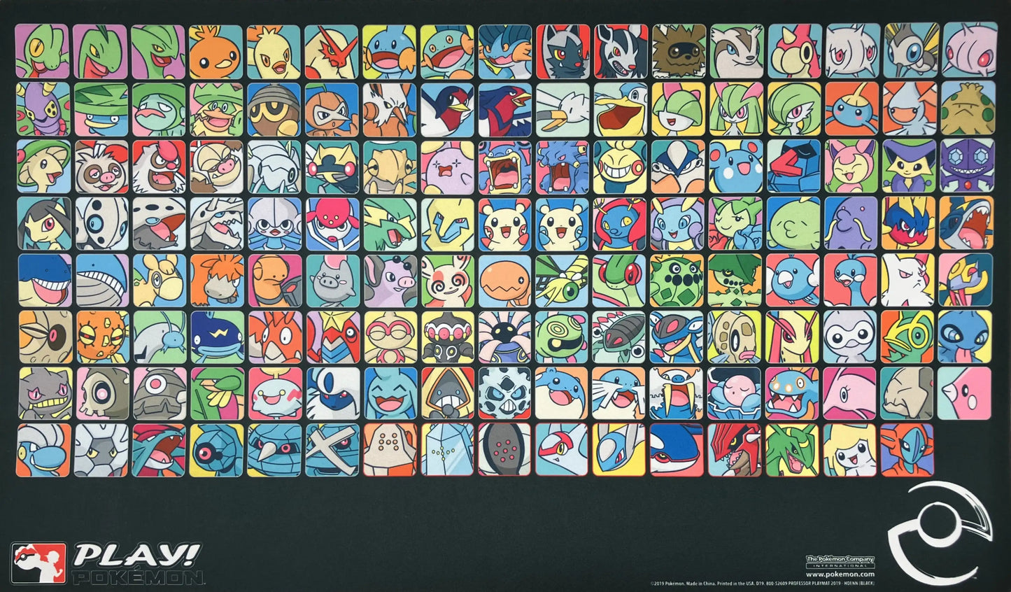 プレイマット 海外 PROFESSOR PROGRAM ホウエン地方(黒)