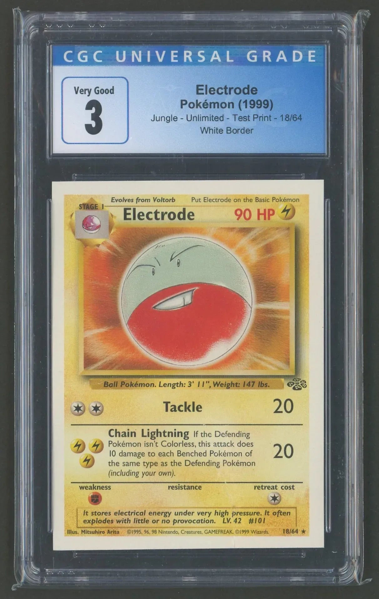 【委託商品】【CGC3】マルマイン Electrode 18/64 Test Print White Border 英語版#c020