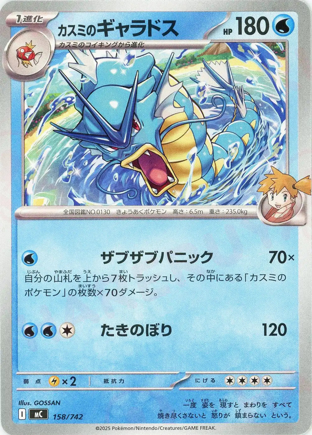 n*a様 WCS2025 アナハイム抽選品　ギャラドス カスミのギャラドス(-){水}〈158/742〉[MC] – 晴れる屋2