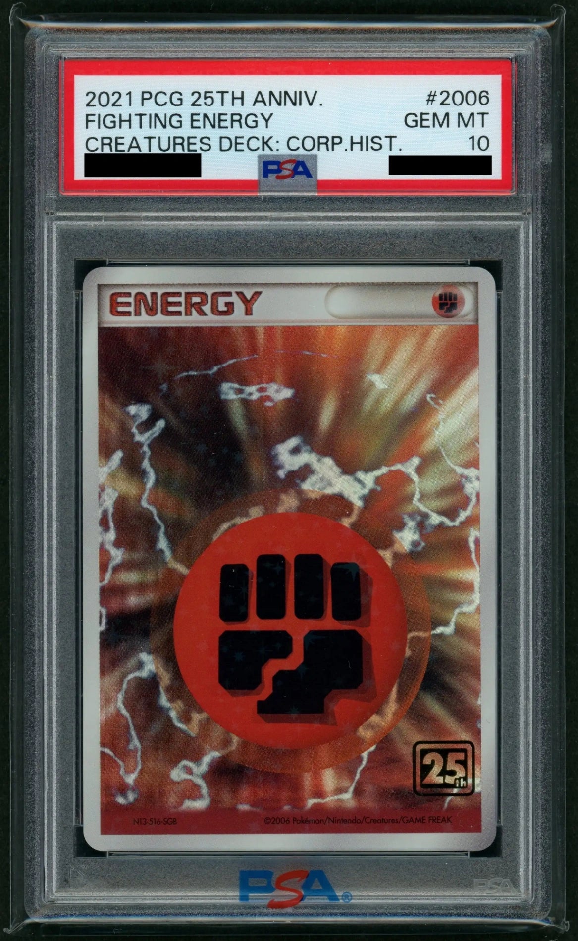 Consignment Item PSA10 Basic Fighting Energy: Quick Kira (Creatures Deck) #c039