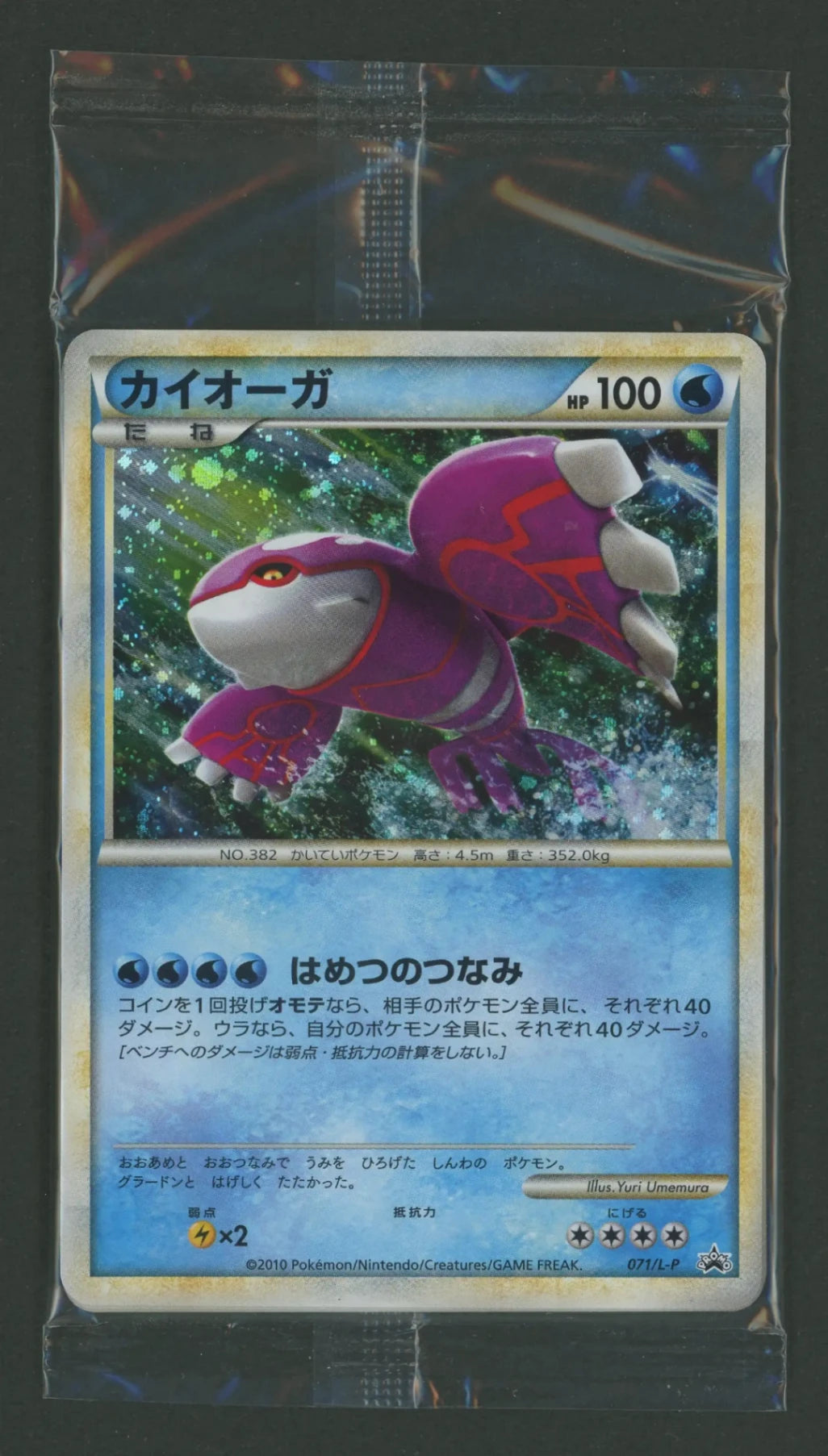 【状態A】【未開封プロモ】 カイオーガ 071/L-P 他5枚同封#1725