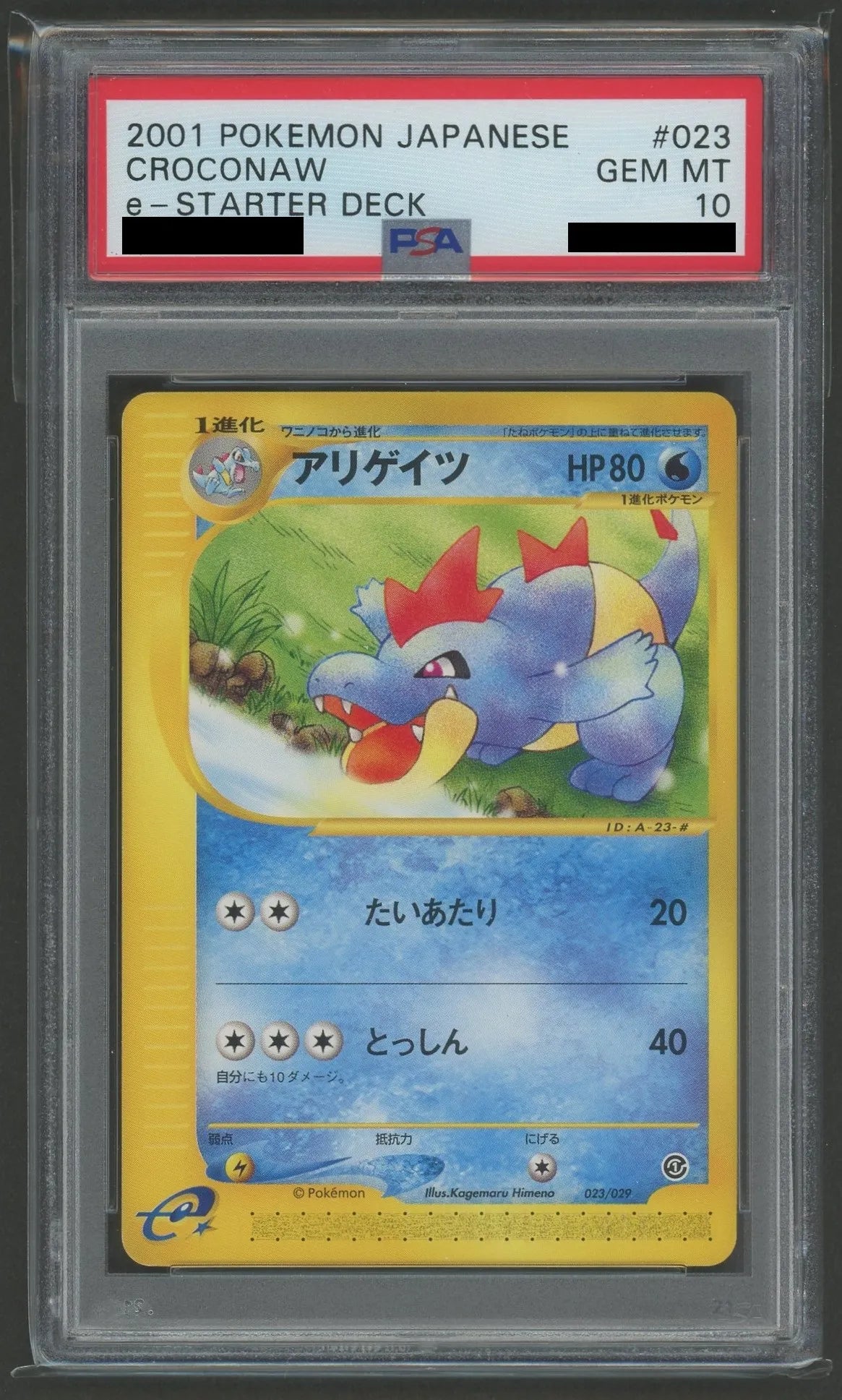 人気ブランドランキング PSA10】アリゲイツ(D){水}〈023/029〉[eS]*再販 晴れる屋2 – ポケモンカードゲーム