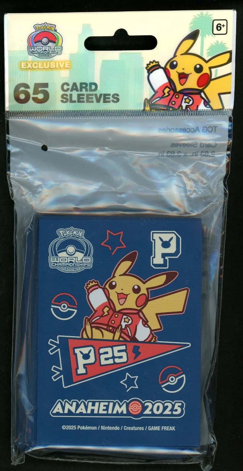 Deck Shield International WCS2025 Anaheim Pikachu Blue