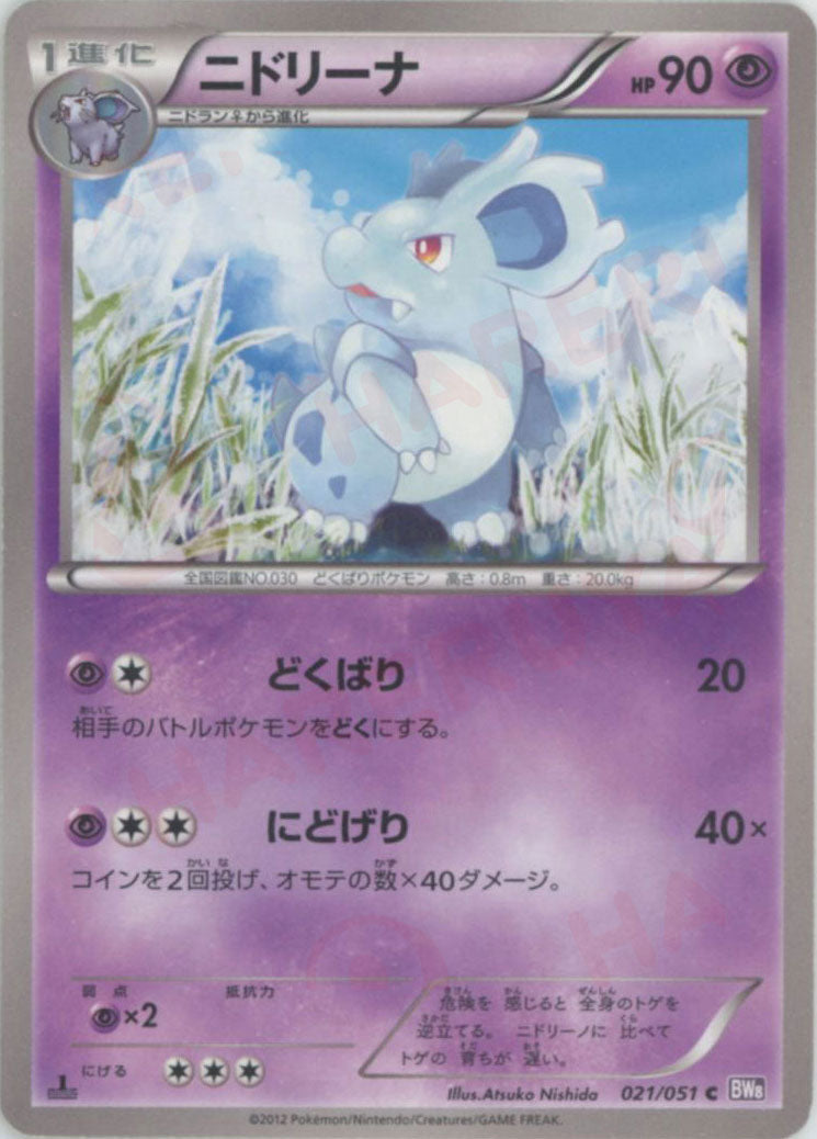 ニドリーナ(C){超}〈021/051〉[BW8-p] – 晴れる屋2 