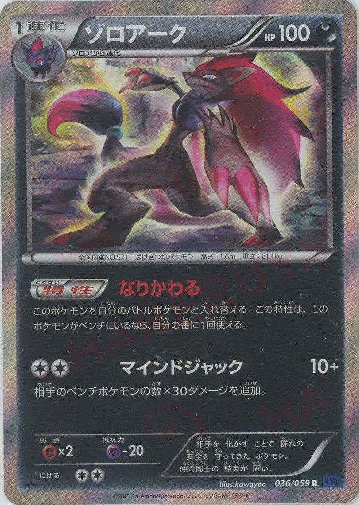 ゾロアーク(R){悪}〈036/059〉[XY8-b] – 晴れる屋2