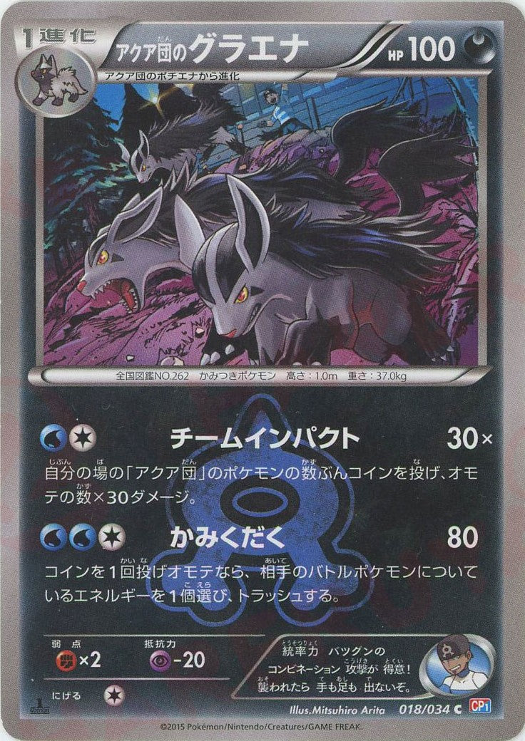 psa10 アクア団のグラエナ　cp1 アクア団のグラエナ(C){悪}〈018/034〉[CP1] – 晴れる屋2