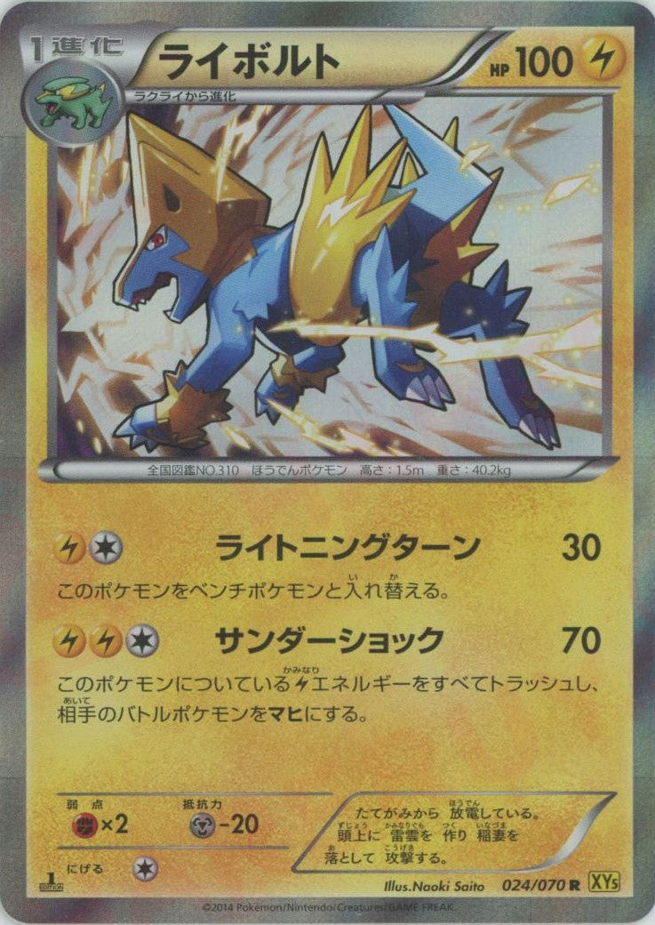 ライボルト(R){雷}〈024/070〉[XY5-y] – 晴れる屋2