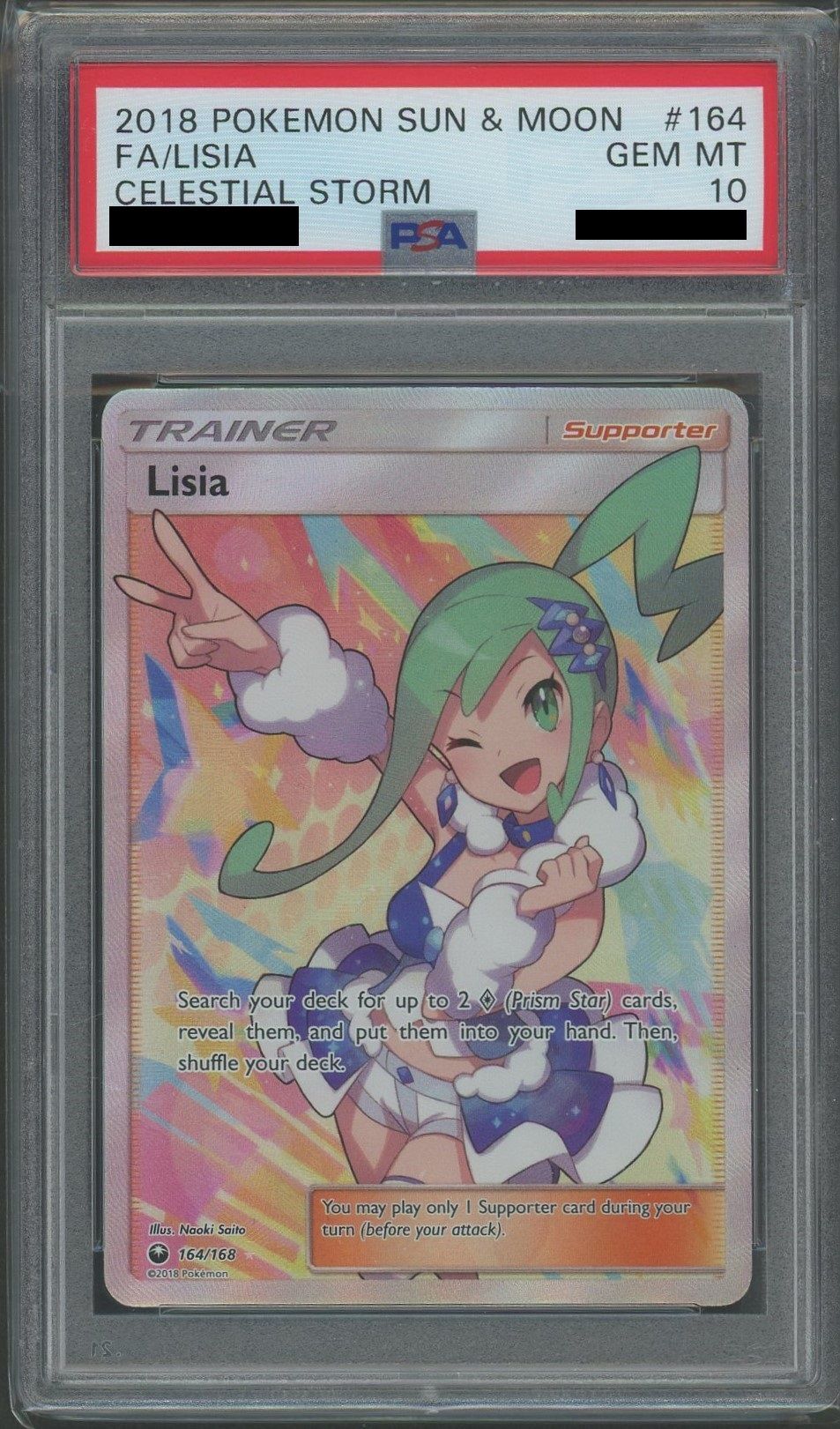 【PSA10】《英語版》Lisia〈164/168〉(英語版ルチア:SR仕様)