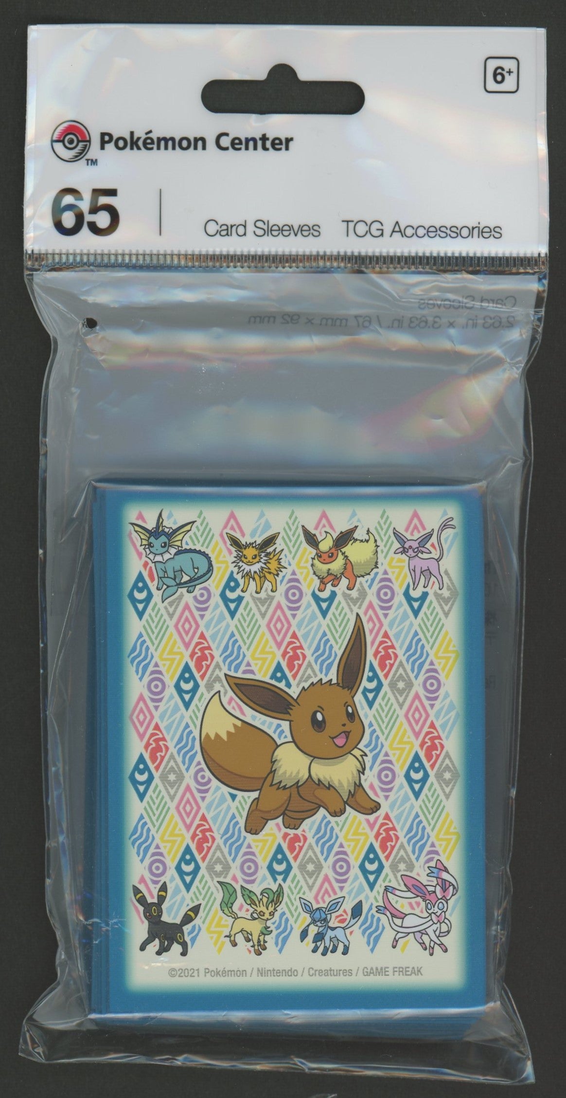 デッキシールド 海外 EEVEE PRISMATIC:青枠