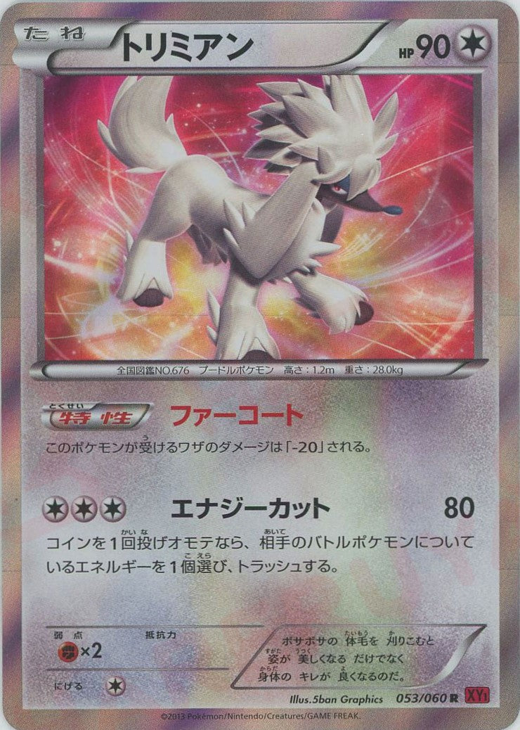 Furfrou(R){C}〈053/060〉[XY1-r] – 晴れる屋2