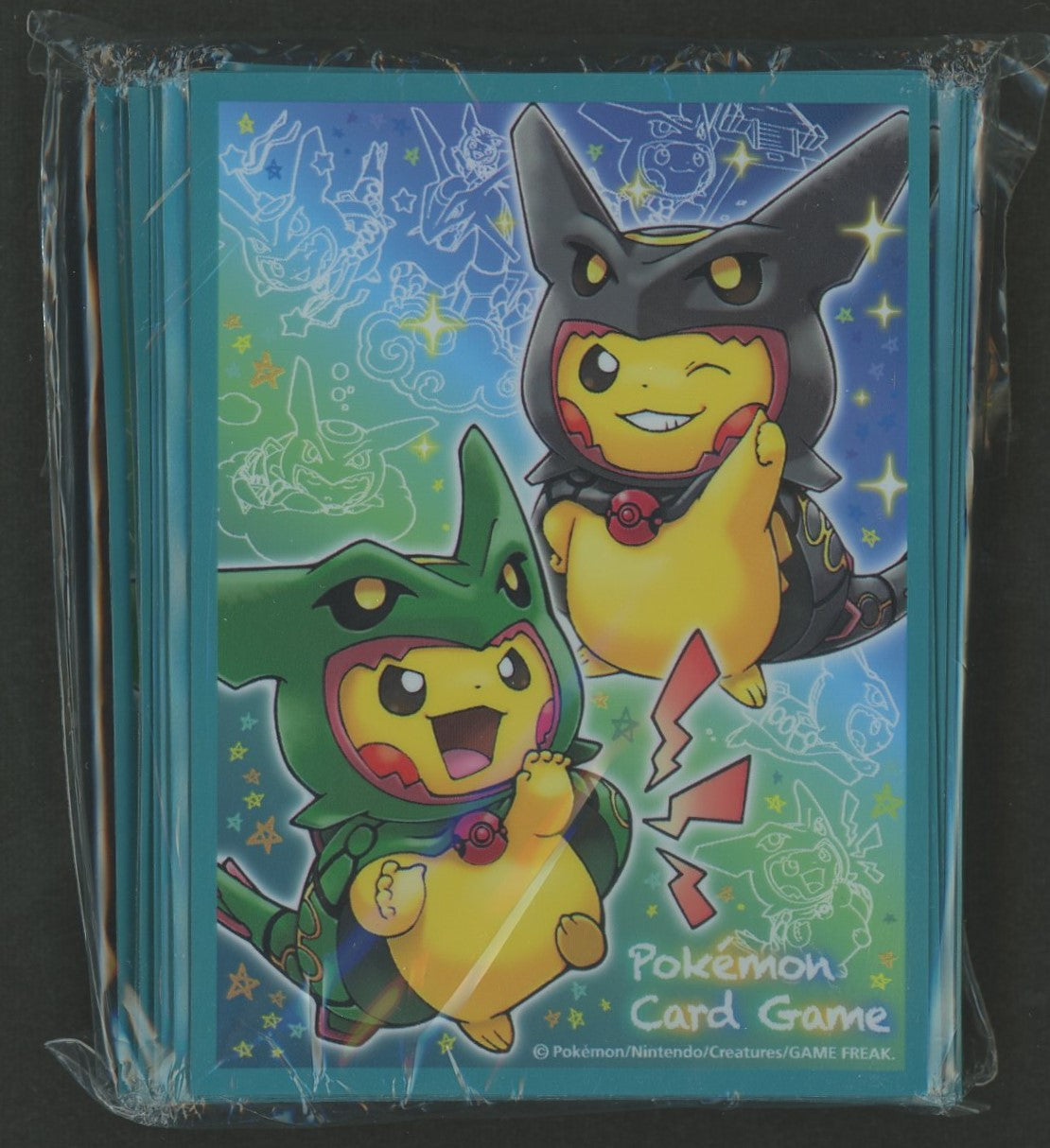 デッキシールド レックウザポンチョを着たピカチュウ