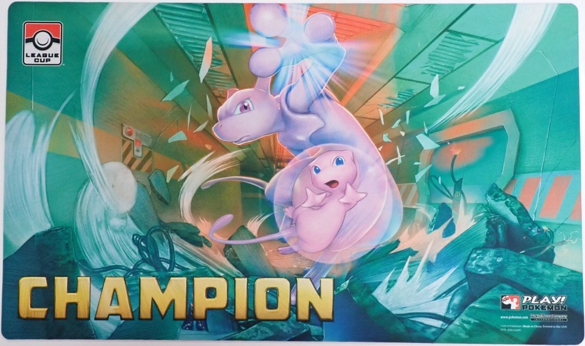 プレイマット League Cup 2019 ミュウツー&ミュウ CHAMPION - 晴れる屋2
