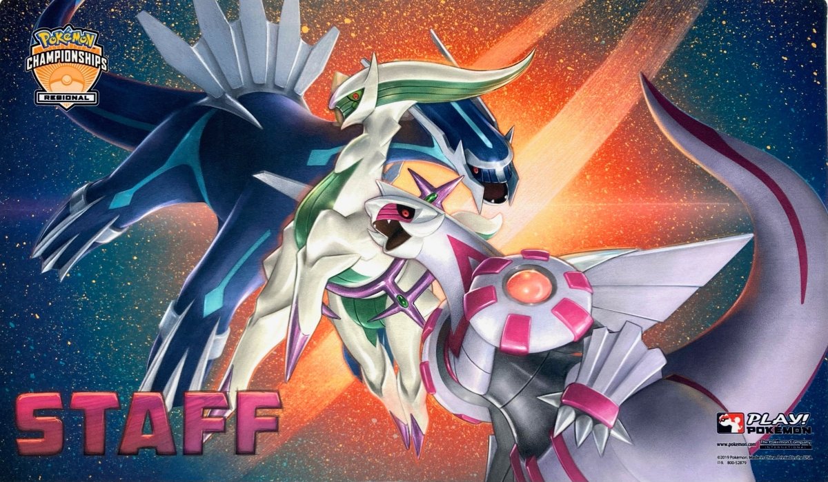 プレイマット Regional Championships 2019 アルセウス&ディアルガ&パルキア STAFF - 晴れる屋2