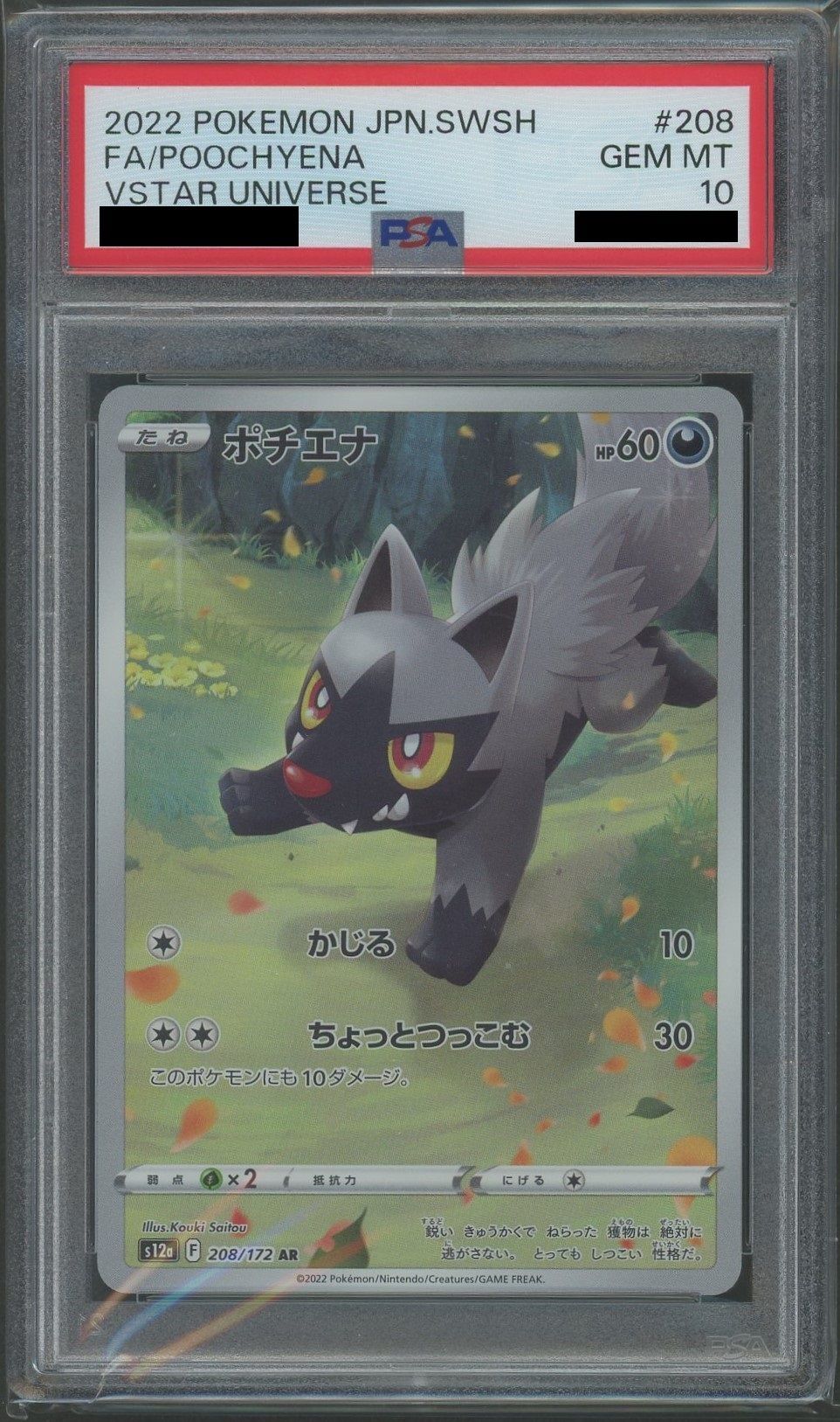 ポケモン ポチエナ ar 208 172 psa 10 PSA10 ポチエナ 【AR】 {208/172} – Toys Store Japan
