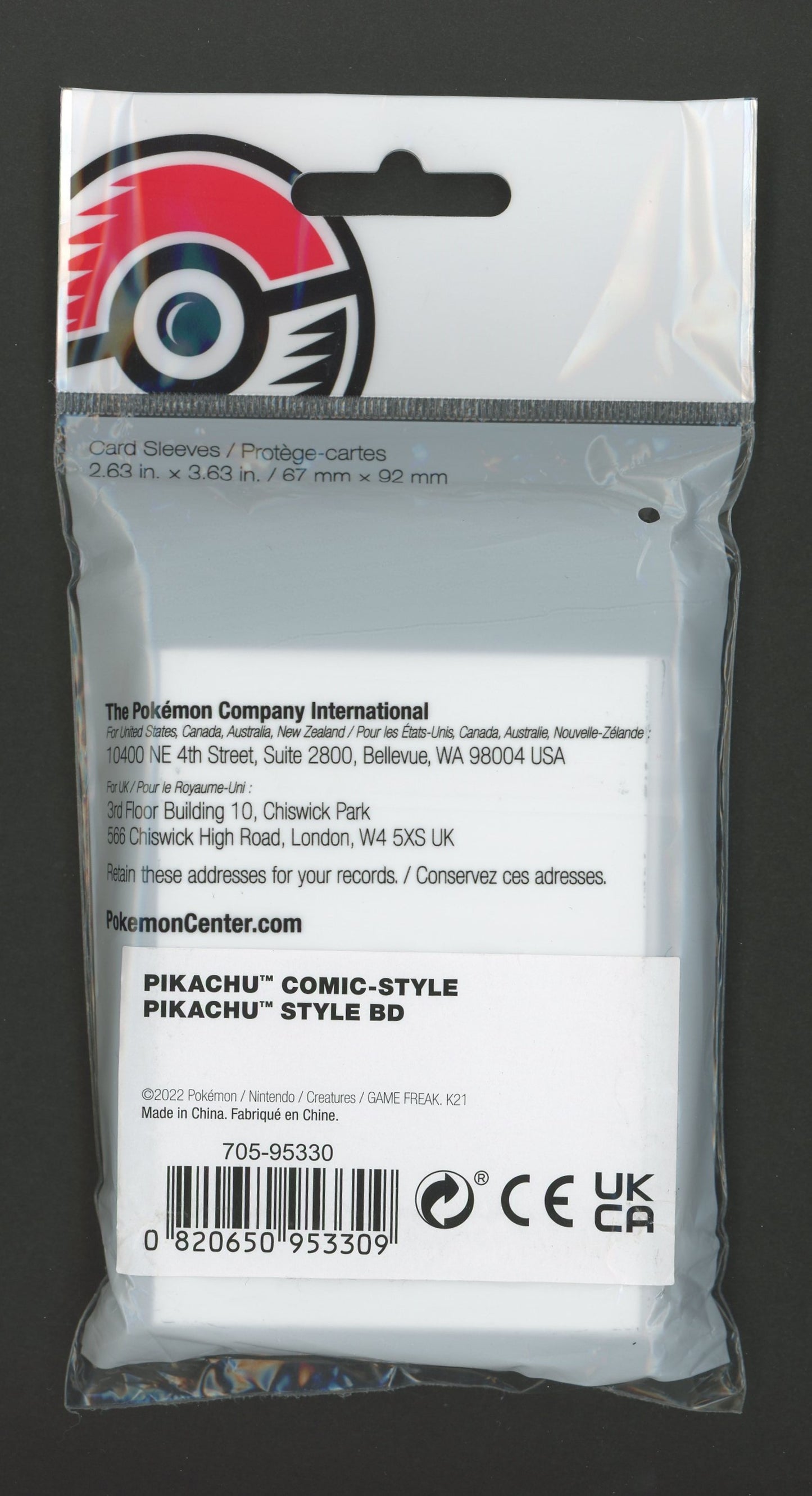 デッキシールド 海外 PIKACHU COMIC-STYLE PIKACHU STYLE BD