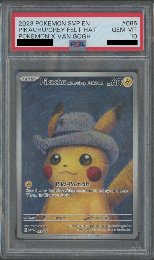 【PSA10】Pikachu with Grey Felt Hat 085/SVPEN(英語版:ゴッホピカチュウ)