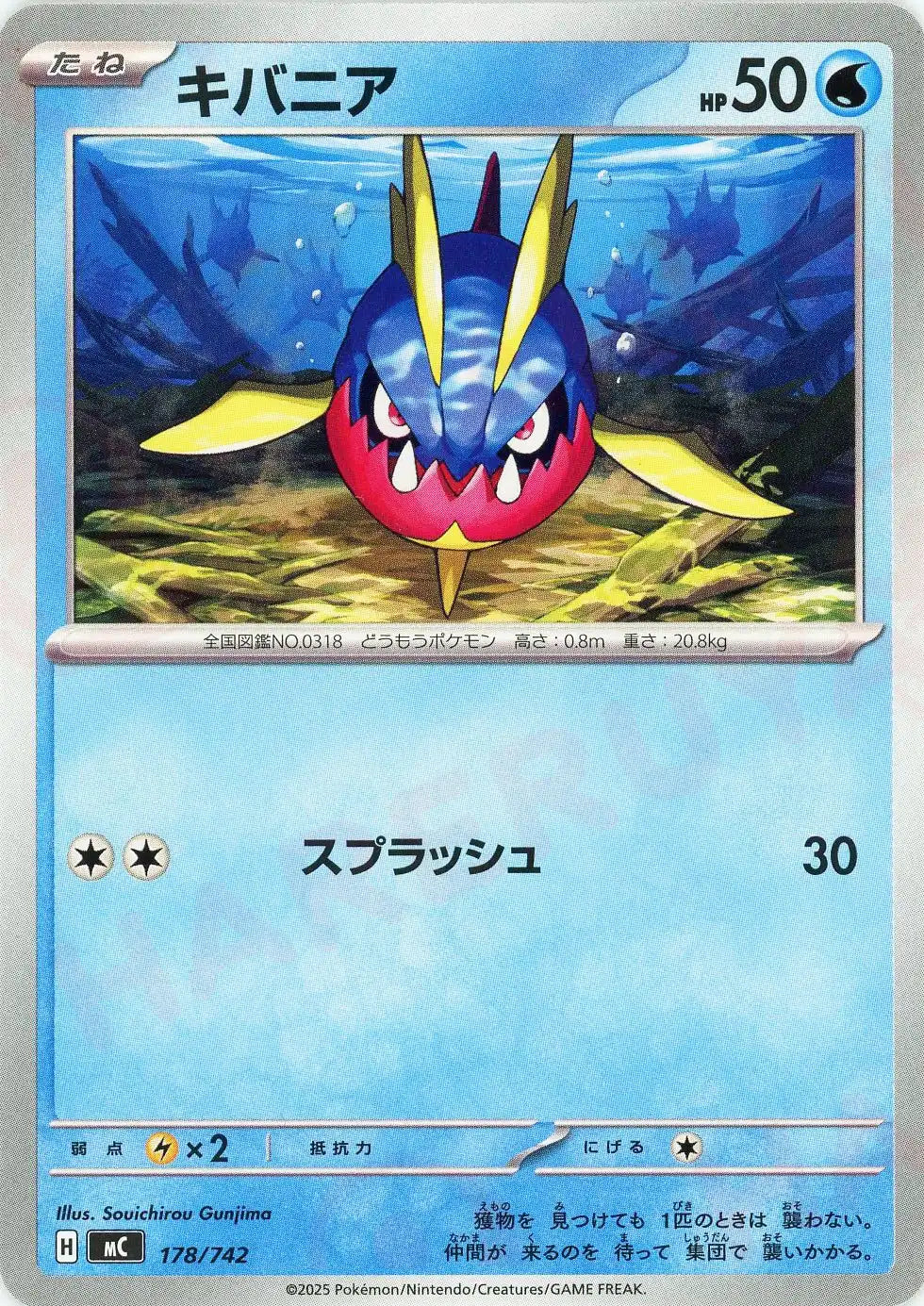 キバニア(-){水}〈178/742〉[MC]