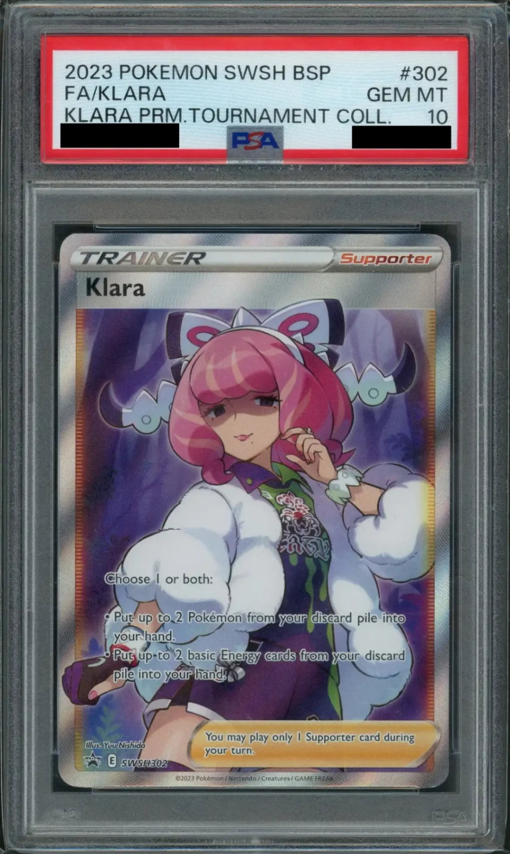 【PSA10】Klara(英語版クララ)(PROMO){サポート}〈SWSH302〉[-]