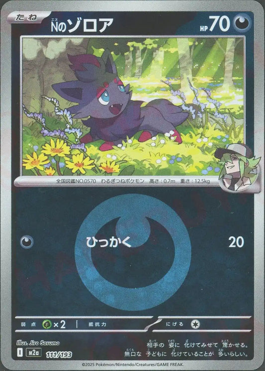 Nのゾロア:エネルギーミラー(-){悪}〈111/193〉[M2a-EM]