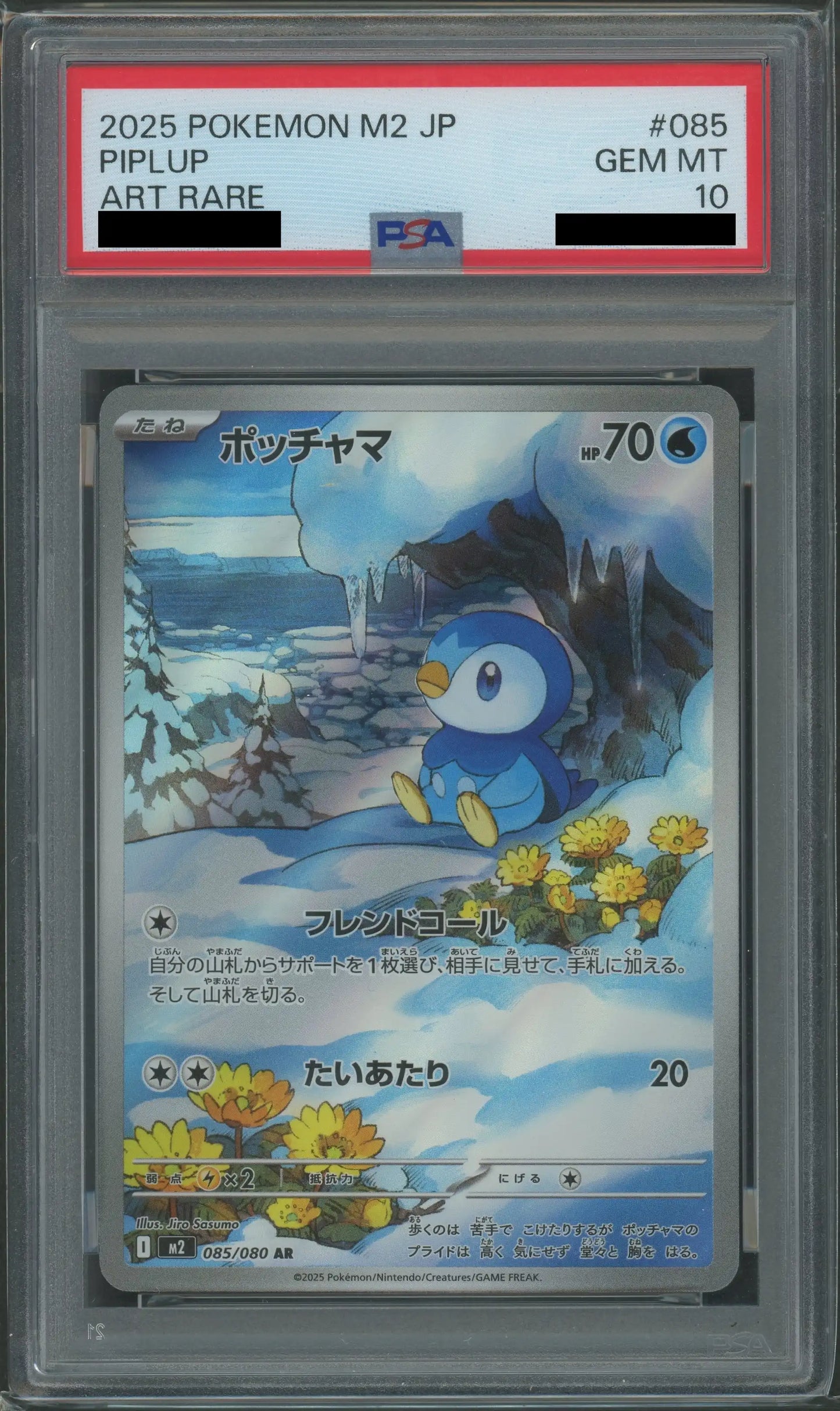 【PSA10】ポッチャマ(AR){水}〈085/080〉[M2]