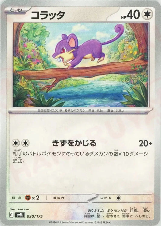 コラッタ(D){無}〈090/175〉[SVM] - 晴れる屋2