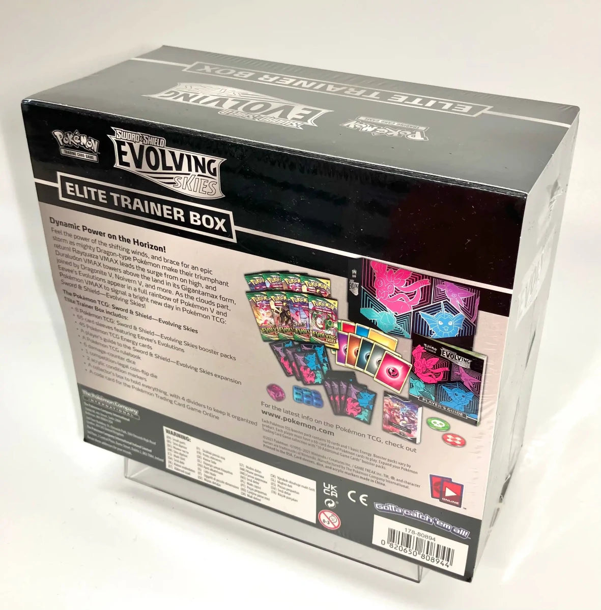 《英語版》Evolving Skies Elite Trainer Box (Vaporeon, Espeon, Glaceon & Sylveon) - 晴れる屋2