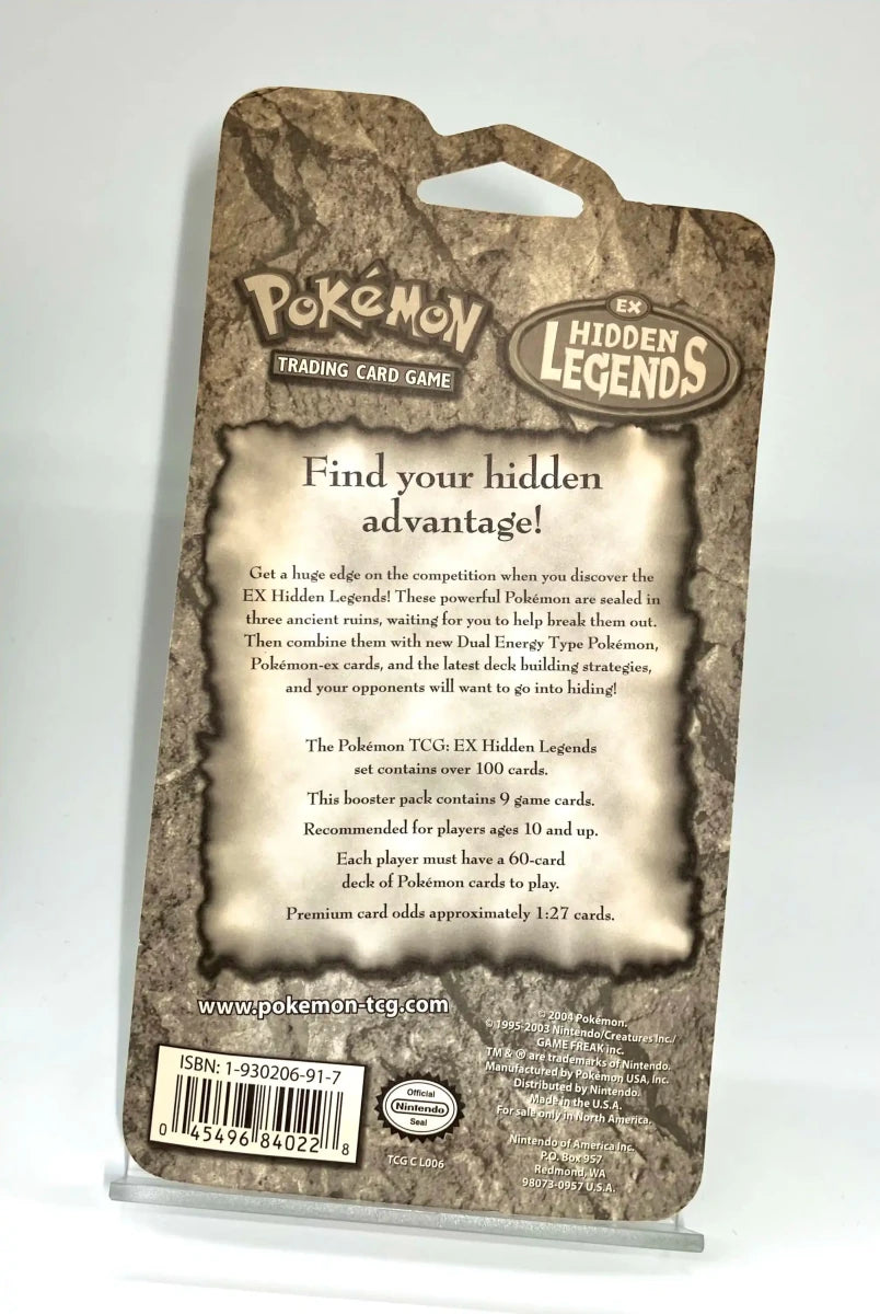 《英語版》EX HIDDEN LEGENDS Booster pack レジロック (1パック) - 晴れる屋2