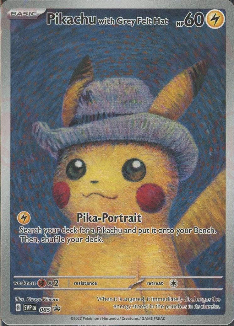 Pikachu with Grey Felt Hat(PROMO){雷}〈085〉[SVPEN]