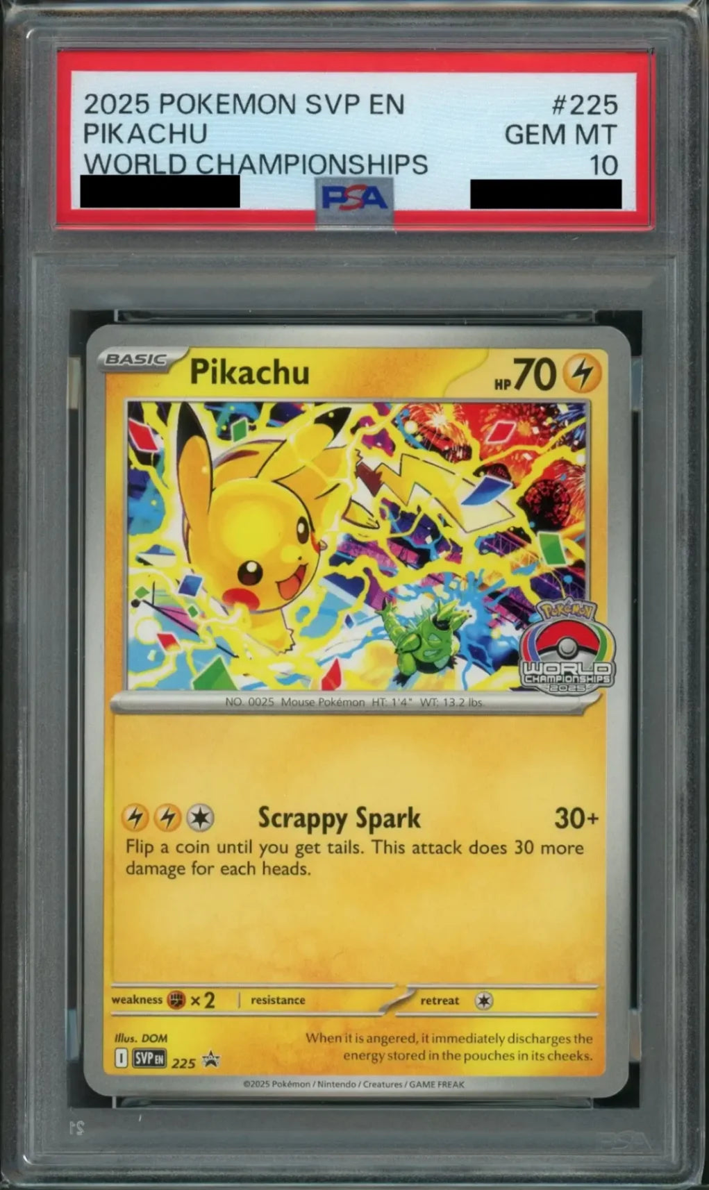 【PSA10】Pikachu(PROMO){雷}〈225〉[SVPEN]