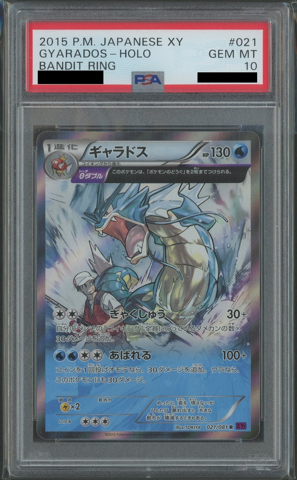 【PSA10】ギャラドス(R){水}〈021/081〉[XY7]