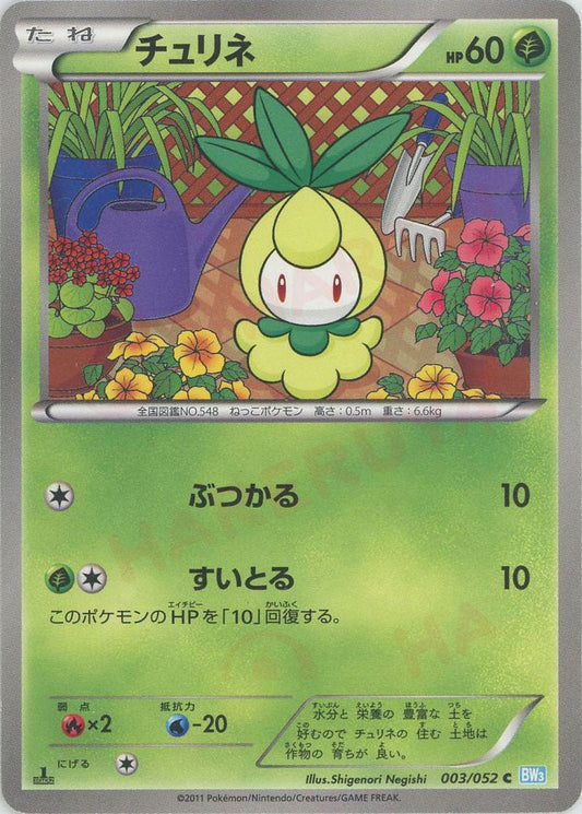 チュリネ(C){草}〈003/052〉[BW3-l] ｜ポケカ販売‧買取｜ 晴れる屋2