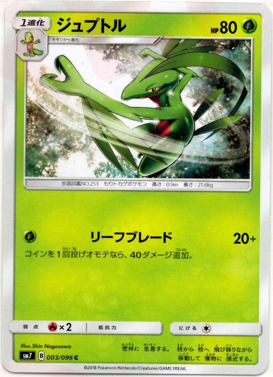 ジュプトル(C){草}〈003/096〉[SM7] ｜ポケカ販売‧買取｜ 晴れる屋2
