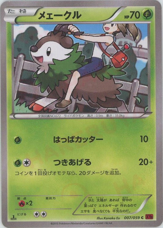 メェークル(C){草}〈007/059〉[XY8-r] ｜ポケカ販売‧買取｜ 晴れる屋2