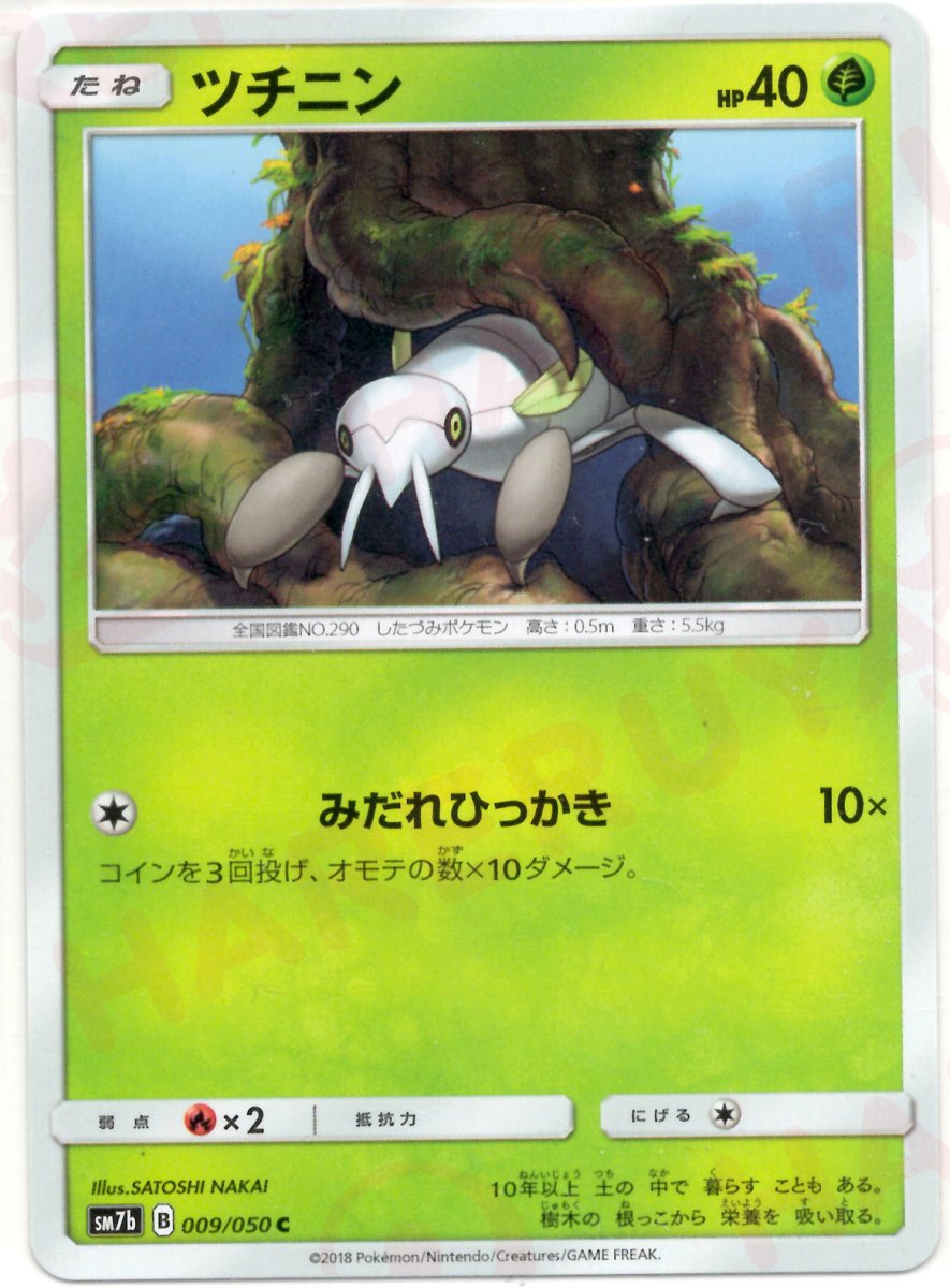 ツチニン(C){草}〈009/050〉[SM7b] ｜ポケカ販売‧買取｜ 晴れる屋2
