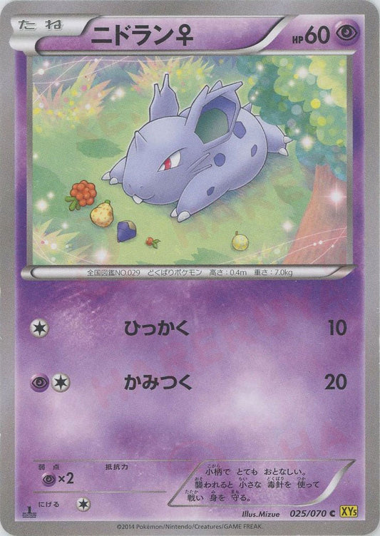 ニドラン♀(C){超}〈025/070〉[XY5-y] ｜ポケカ販売‧買取｜ 晴れる屋2