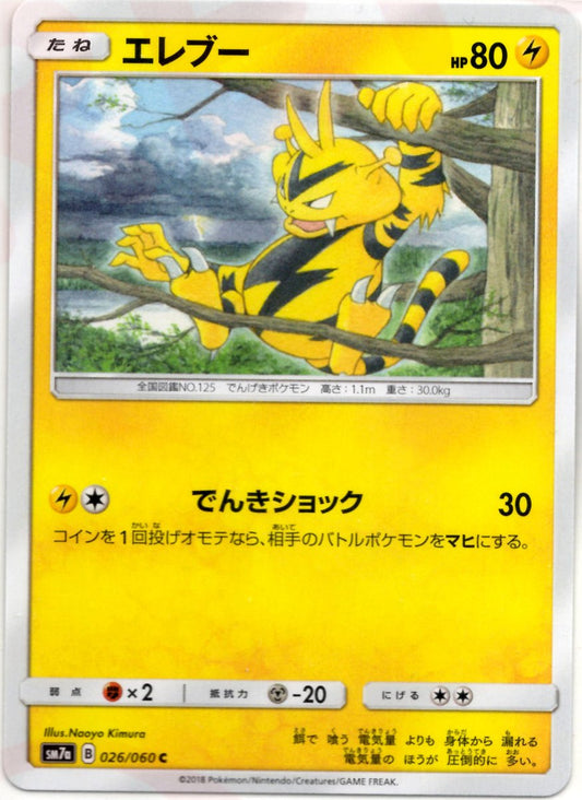 エレブー(C){雷}〈026/060〉[SM7a] ｜ポケカ販売‧買取｜ 晴れる屋2