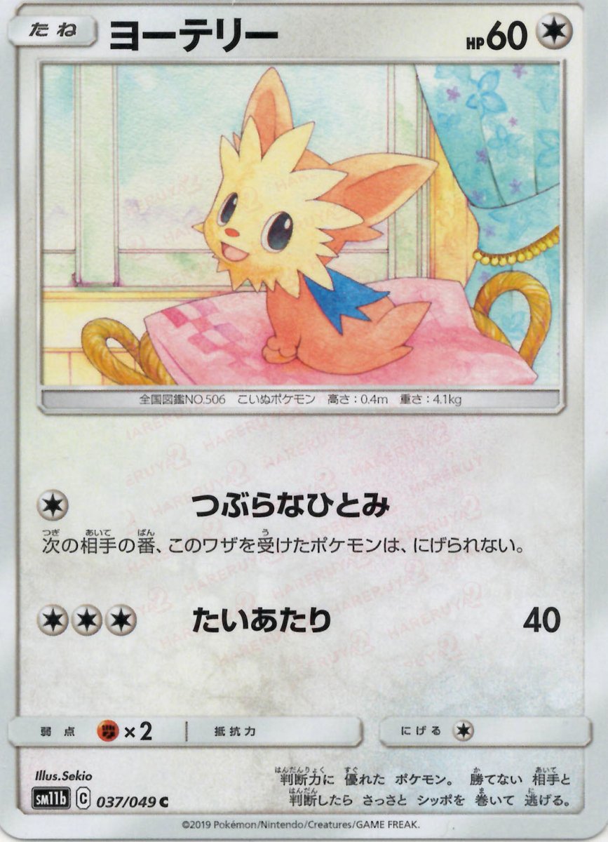 ヨーテリー(C){無}〈037/049〉[SM11b] ｜ポケカ販売‧買取｜ 晴れる屋2