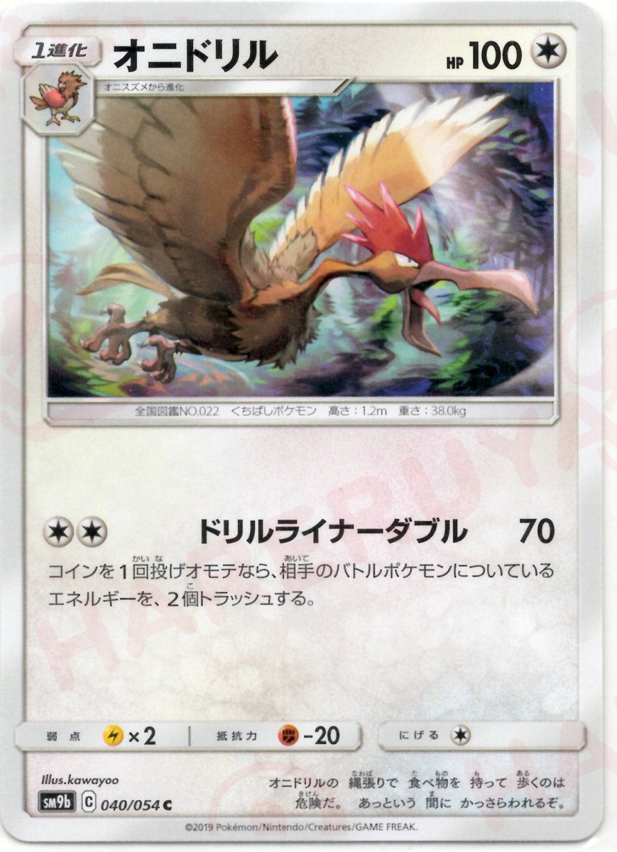 オニドリル(C){無}〈040/054〉[SM9b] ｜ポケカ販売‧買取｜ 晴れる屋2