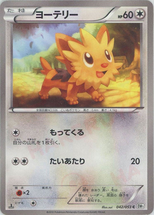 ヨーテリー(C){無}〈042/053〉[BW1-w] ｜ポケカ販売‧買取｜ 晴れる屋2