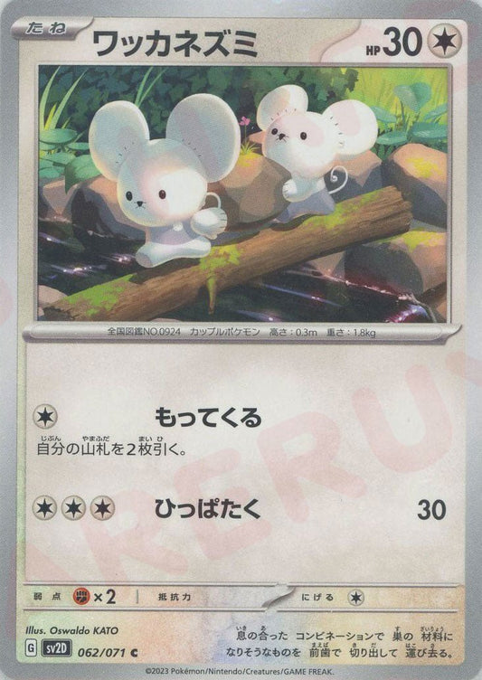 ワッカネズミ(C){無}〈062/071〉[SV2D] ｜ポケカ販売‧買取｜ 晴れる屋2