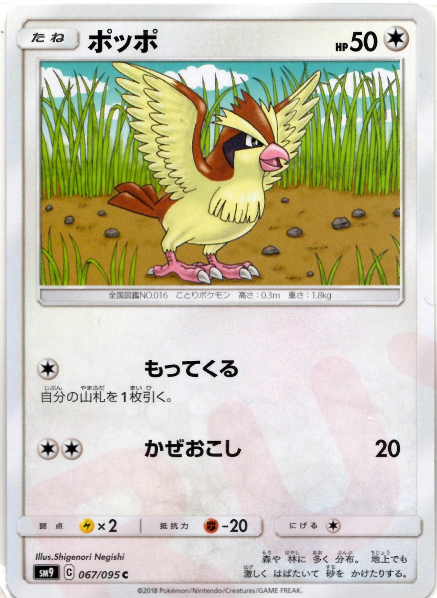 ポッポ(C){無}〈067/095〉[SM9] ｜ポケカ販売‧買取｜ 晴れる屋2