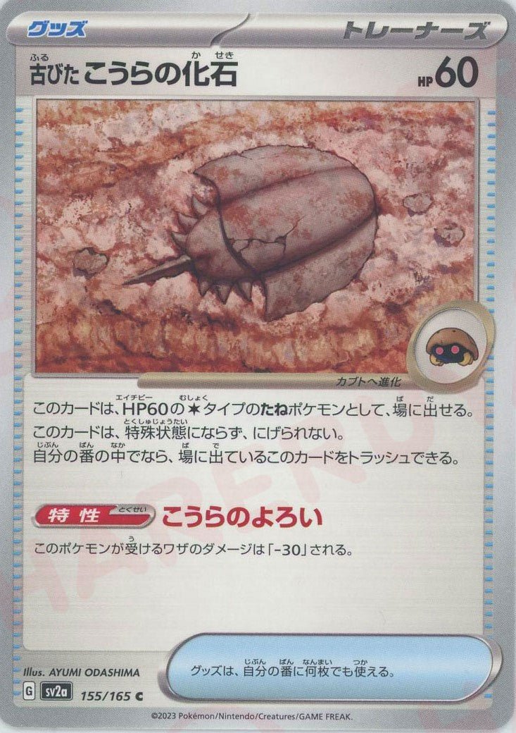 古びたこうらの化石(C){グッズ}〈155/165〉[SV2a] ｜ポケカ販売‧買取｜ 晴れる屋2