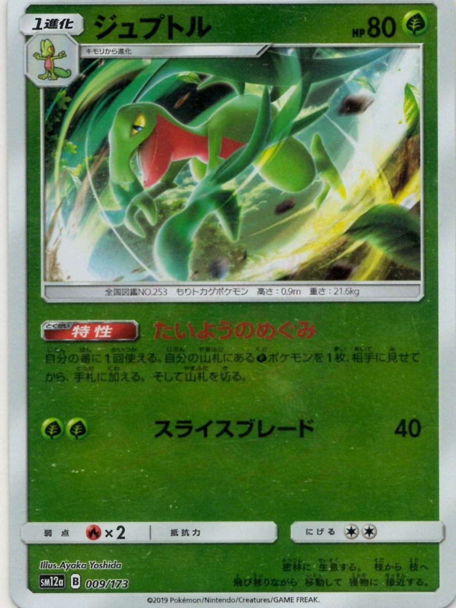 ジュプトル:ミラー(CP){草}〈009/173〉[SM12a-M] ｜ポケカ販売‧買取｜ 晴れる屋2