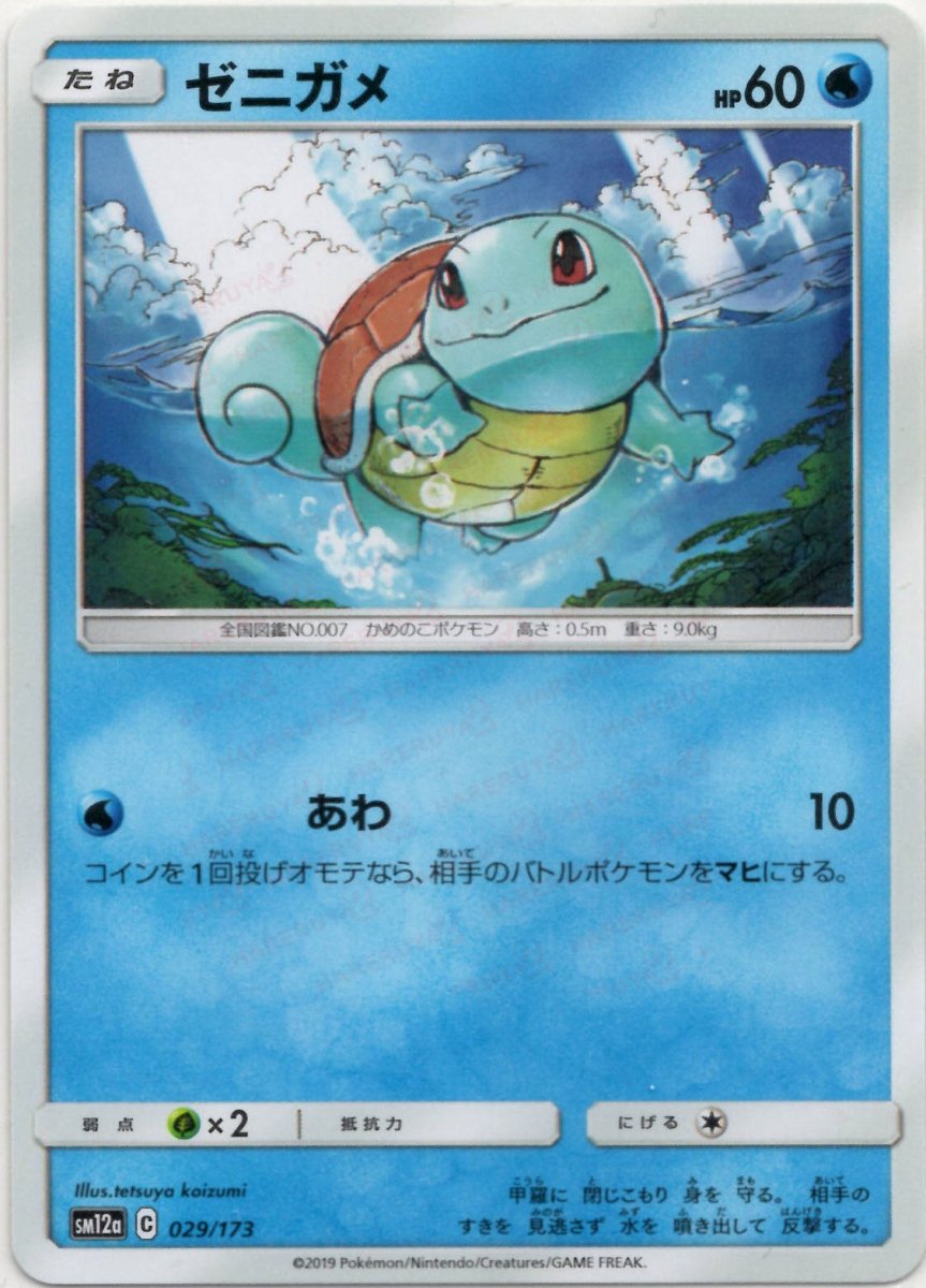ゼニガメ(CP){水}〈029/173〉[SM12a] ｜ポケカ販売‧買取｜ 晴れる屋2