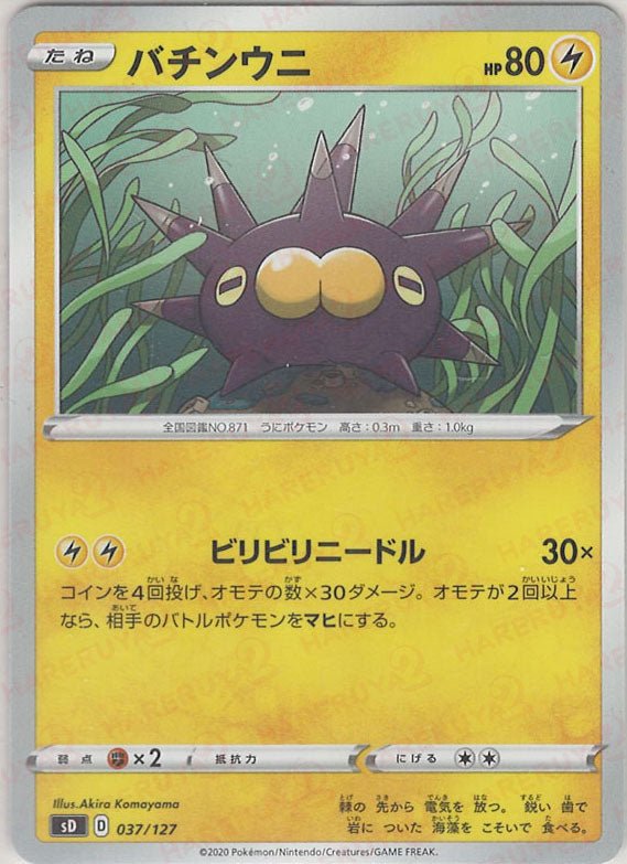 バチンウニ(D){雷}〈037/127〉[SD] ｜ポケカ販売‧買取｜ 晴れる屋2