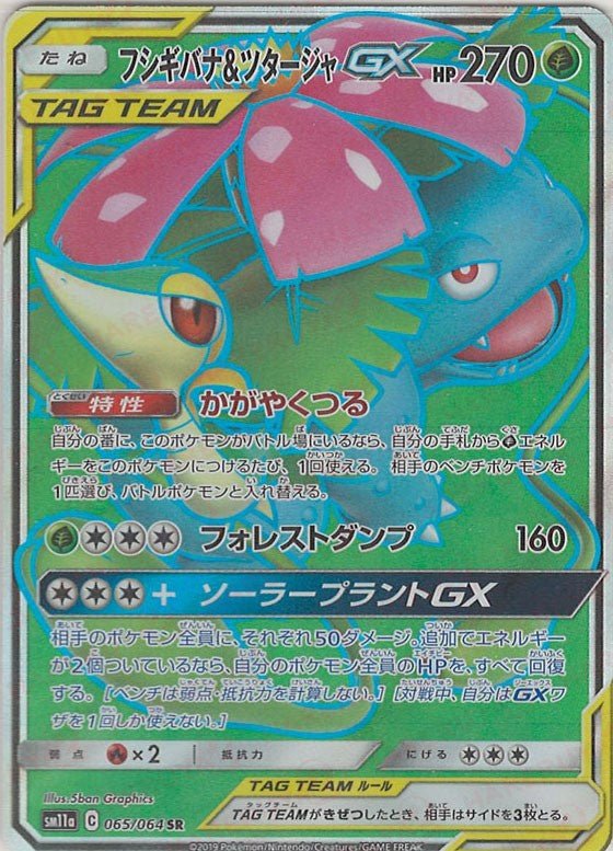 フシギバナ&ツタージャGX(SR){草}〈065/064〉[SM11a] ｜ポケカ販売‧買取｜ 晴れる屋2