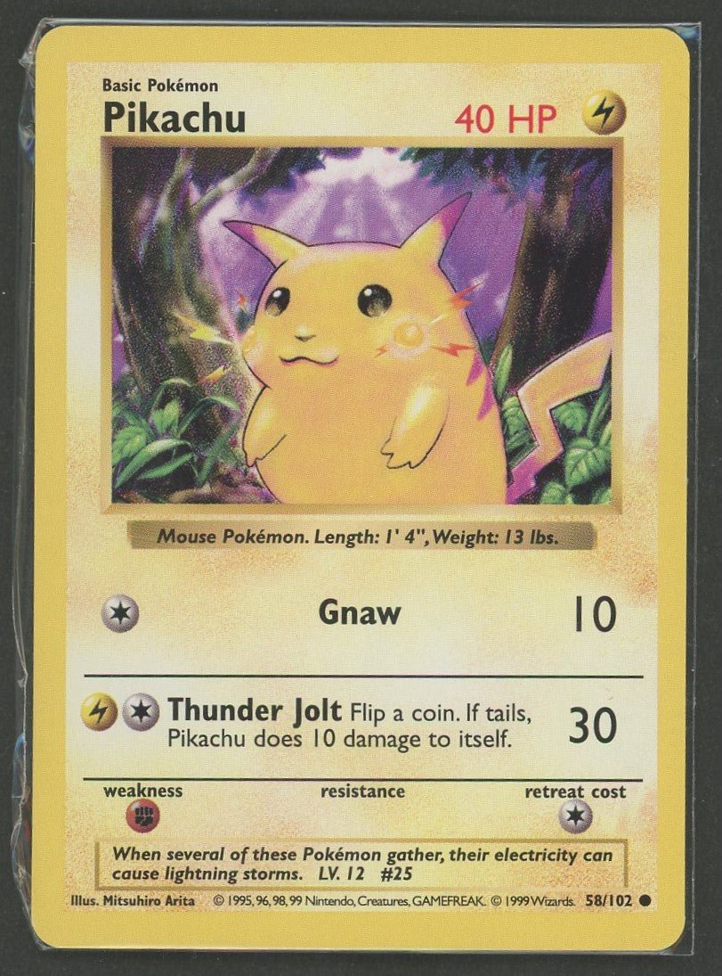 ポケモンカード Pikachu ピカチュウ 未開封 ベストコレクション プロモ 未開封プロモ】 Pikachu 58/102:みんなで選んだポケモンソング♪ベスト