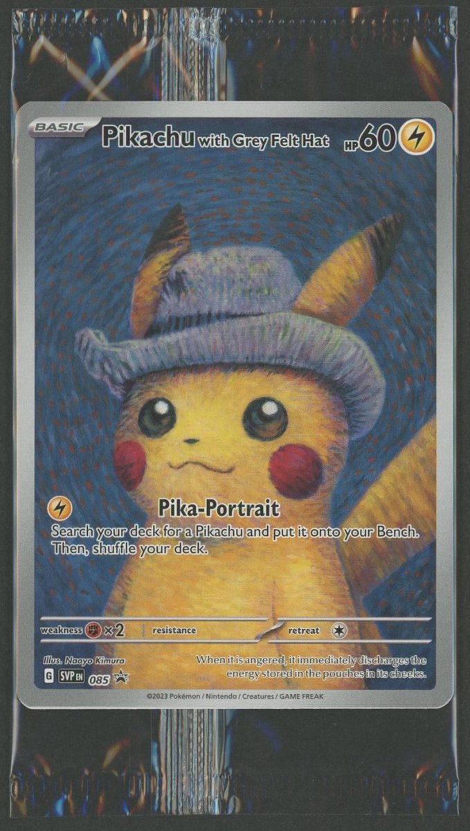 【未開封プロモ】Pikachu with Grey Felt Hat 085/SVPEN(英語版:ゴッホピカチュウ) ｜ポケカ販売‧買取｜ 晴れる屋2